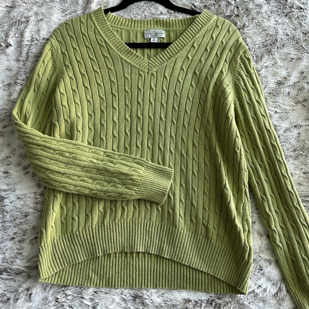 Lime green sweater